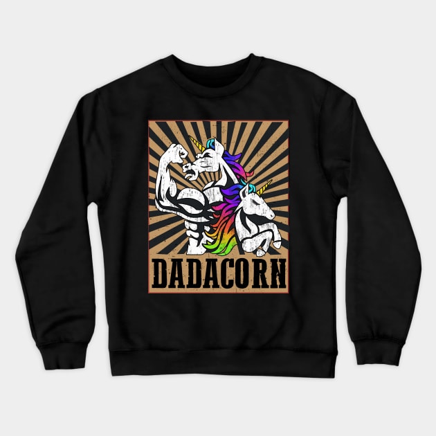 Dadacorn Funny Crewneck Sweatshirt by TEEPHILIC